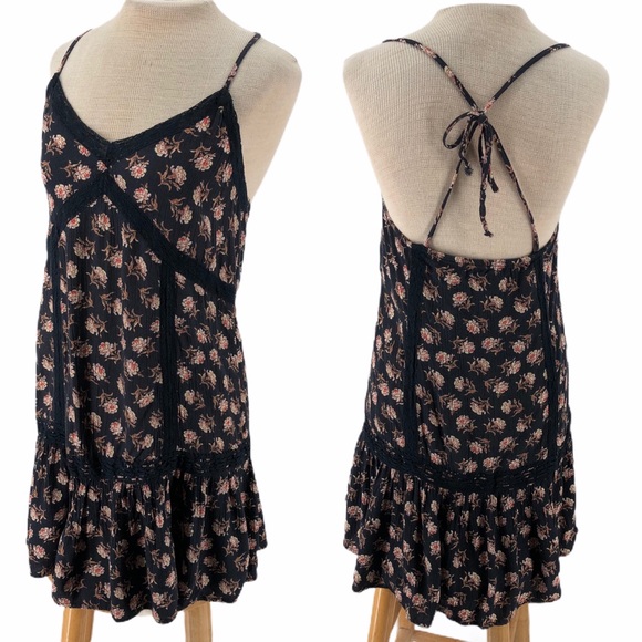 American Eagle Outfitters Dresses & Skirts - AE American Eagle Floral Tunic Strappy Mini Dress